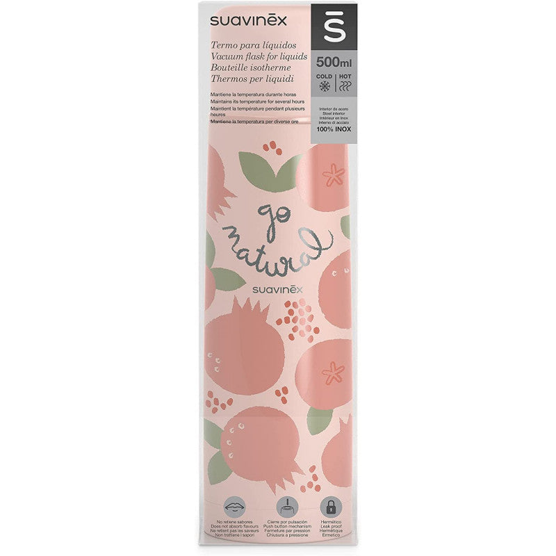 Suavinex - Thermos per Liquidi Go Natural - Melograno
