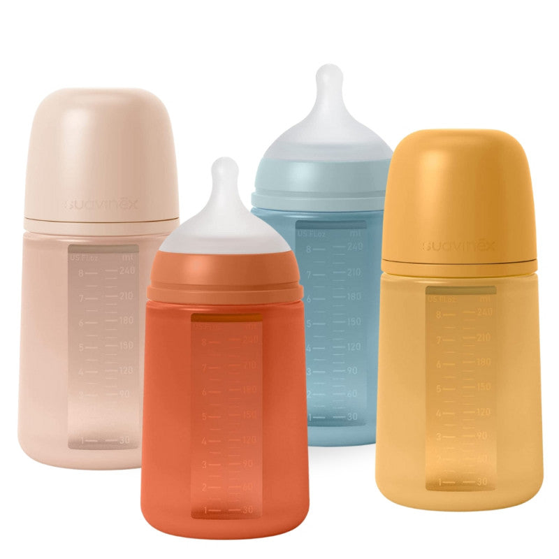 Suavinex - Biberón de Silicona de 240 ml - Colour Essence