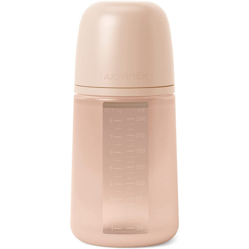 Suavinex - Biberon in Silicone da 240 ml - Colour Essence Nude