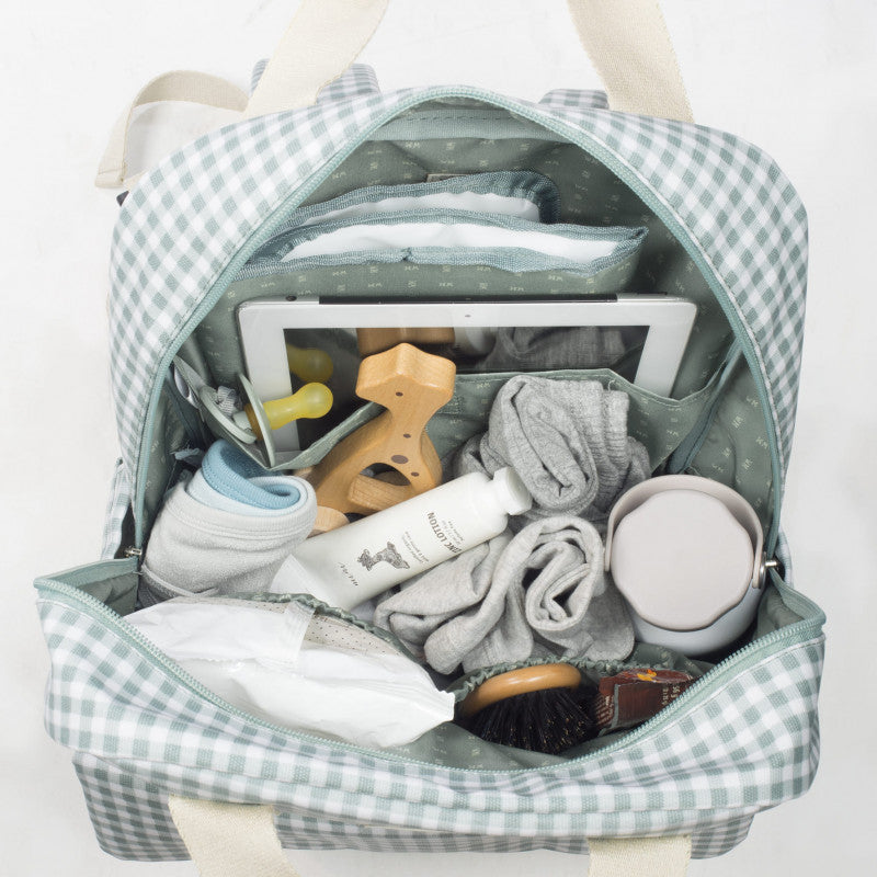 Zaino Passeggino I Love Vichy Verde