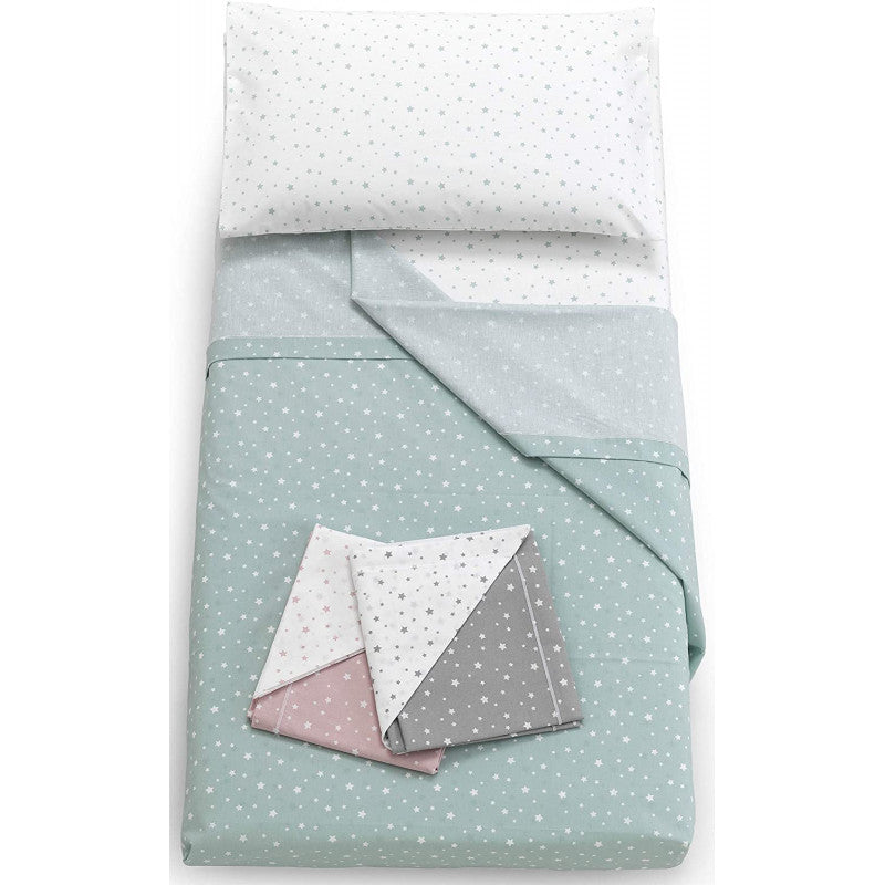 Set Lenzuola per Lettino Rosa