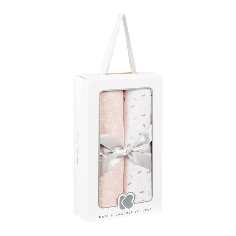 Kikka Boo - Set 2 Mussole in Cotone - Pink