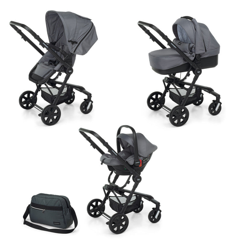 Trio Foppapedretti Up3 i-Size con Borsa - Titanio