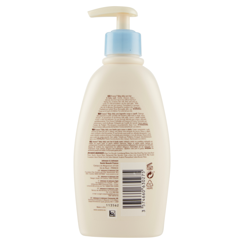 Baby Daily Care Aveeno Bagnetto Corpo e Capelli 300 ml
