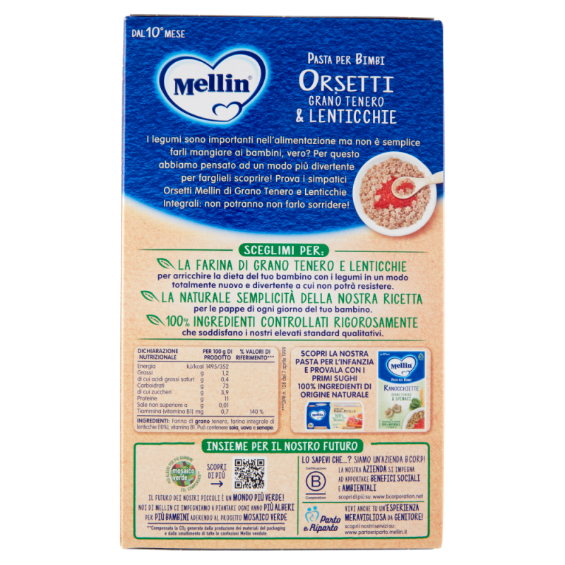 Mellin - Orsetti Grano Tenero e Lenticchie
