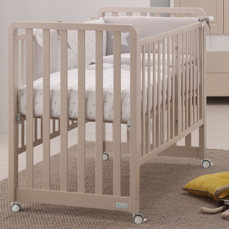 Lettino Glam con Piumone Classico - Avana