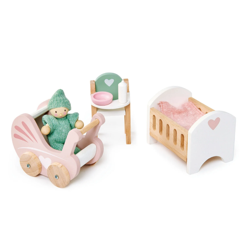 Puppenhaus-Kinderzimmer-Set