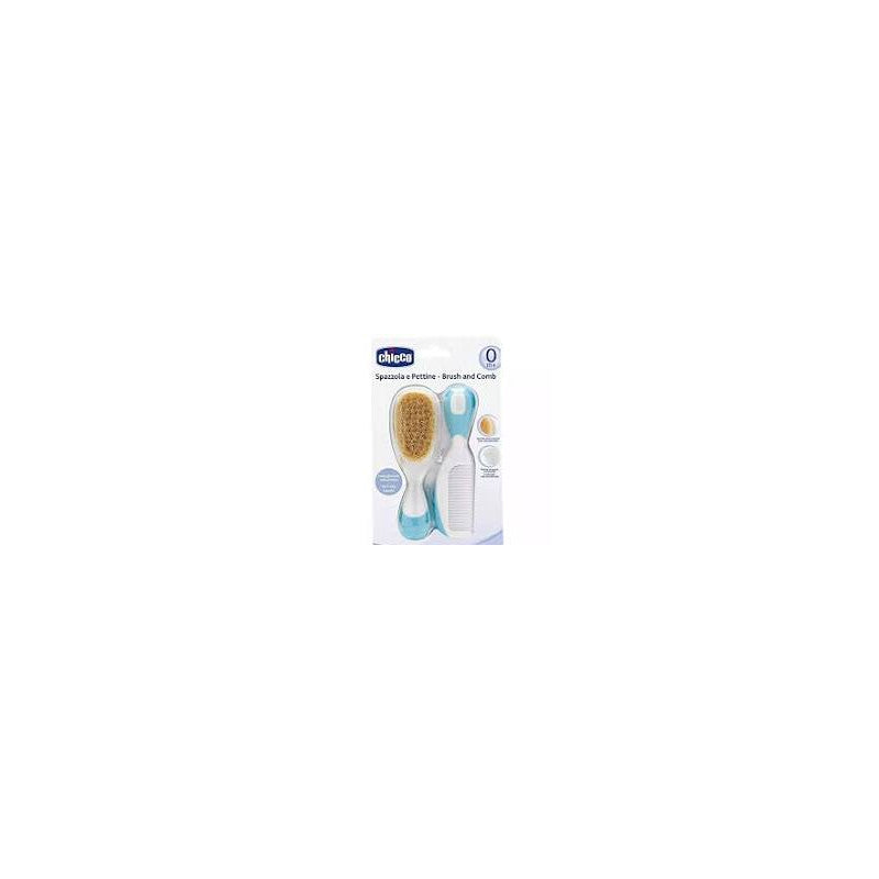 Spazzola e Pettine Azzurro Chicco