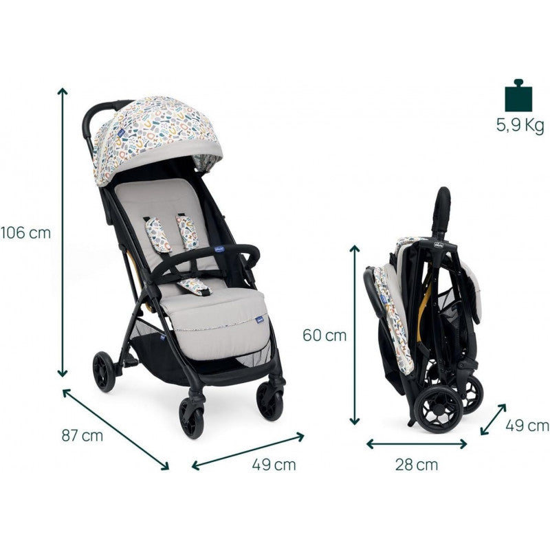 Passeggino Chicco Glee Joking Beige