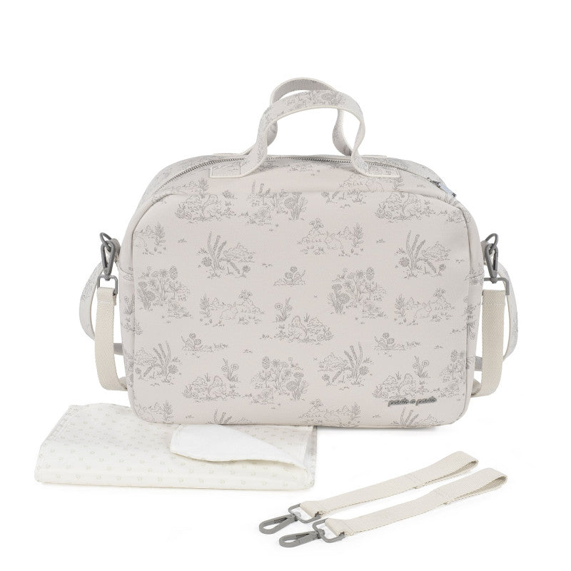 Borsa Cambio Pasito a Pasito - Toile de Jouy Cream