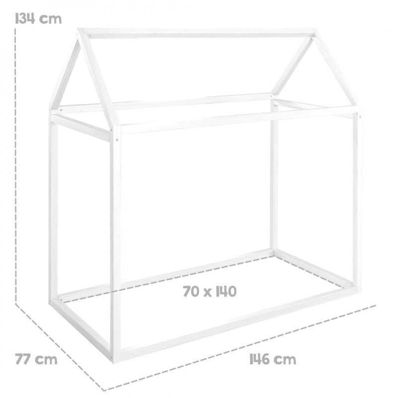 Letto Montessori - Casetta Bianco