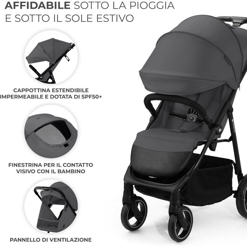 Passeggino Kinderkraft Trig Granite Grey