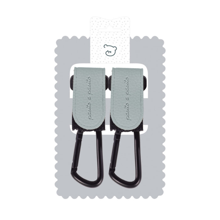 Set di 2 Ganci per Passeggino - Pasito a Pasito Icon Green