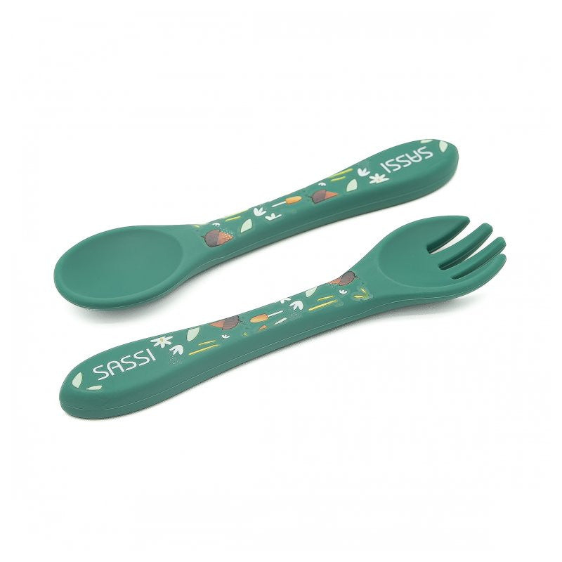 Posate in silicone Volpe Crunchy