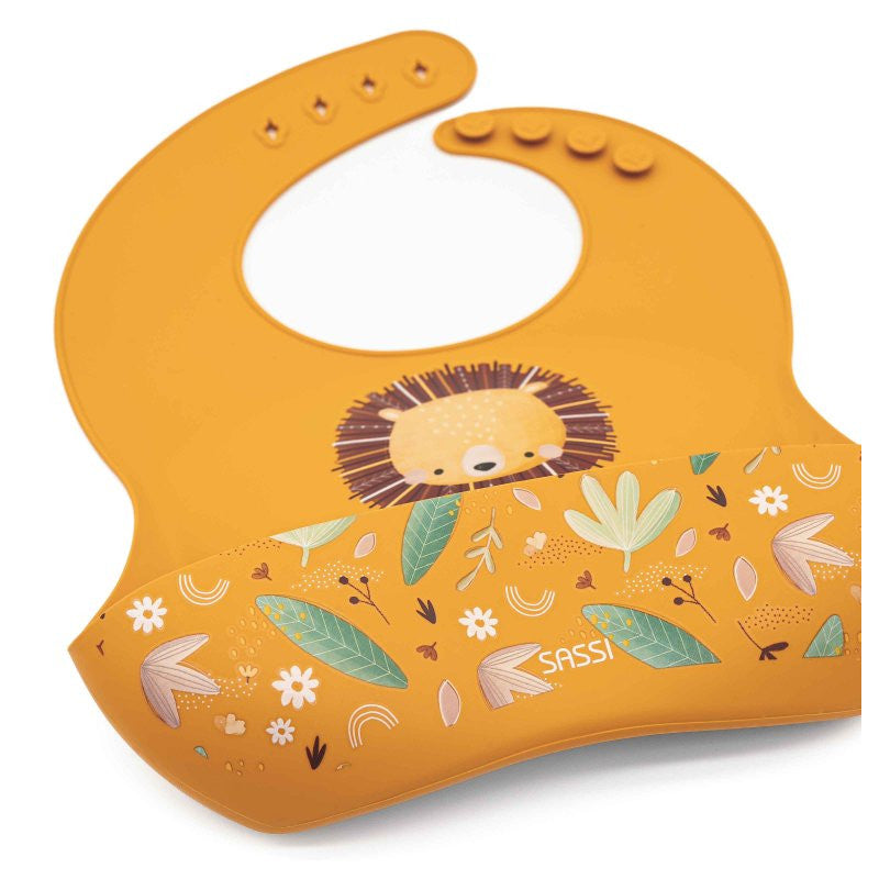 Bavaglino Con Tasca in Silicone Leone Chompy