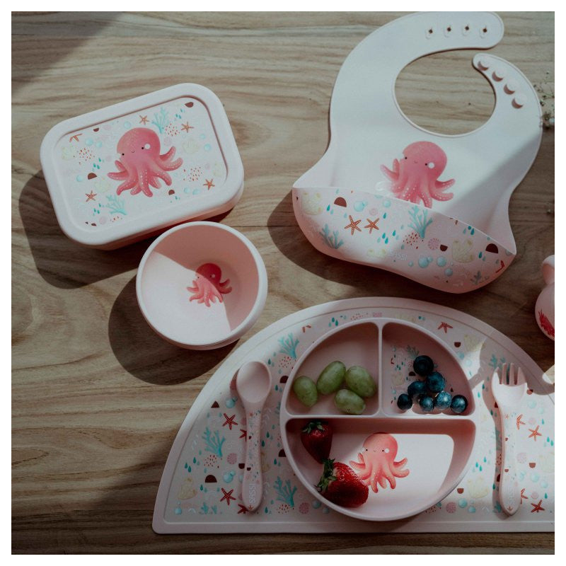 Bavaglino Con Tasca in Silicone Polpo Slurpy