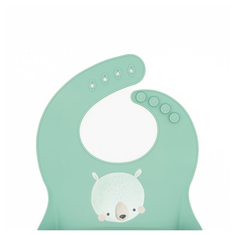 Bavaglino Con Tasca in Silicone Orso Munchy