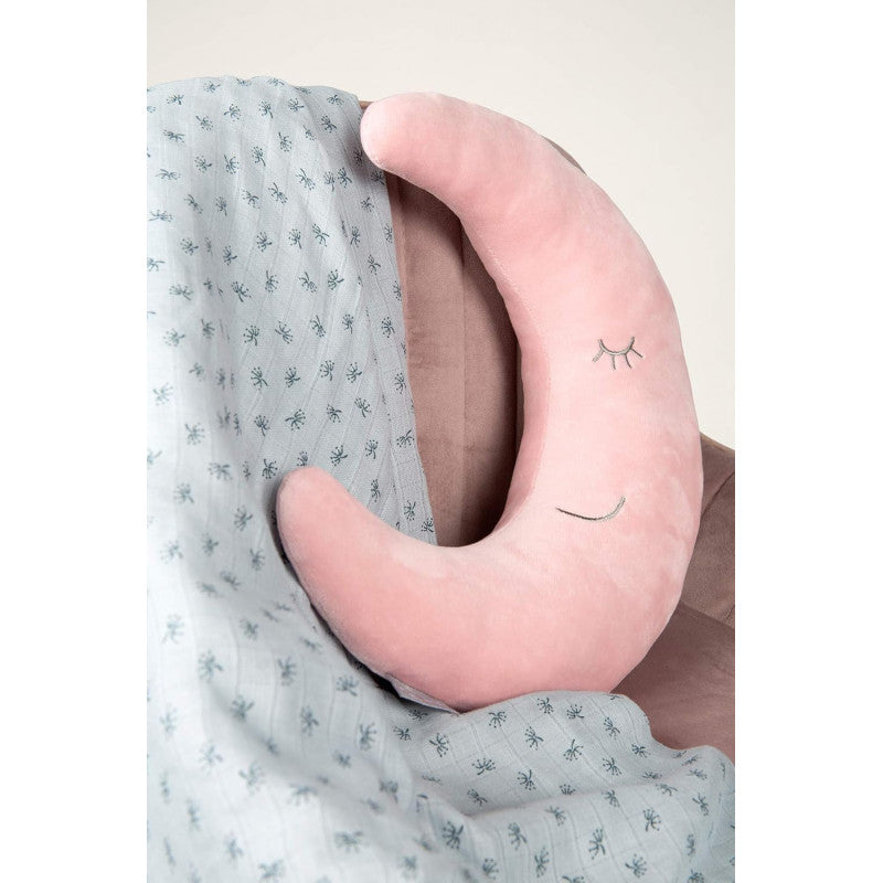 Morbido Cuscino A forma di Luna Rosa
