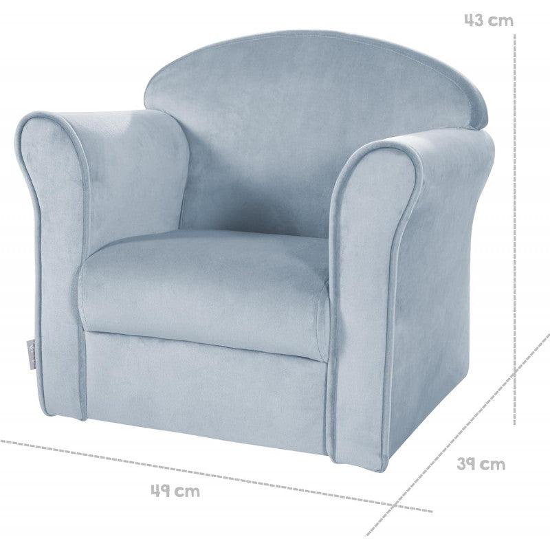 Mini Poltroncina Per Bambini 'Lil Sofa Azzurro