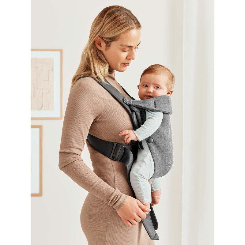 BabyBjorn Marsupio Mini Jersey 3D Grigio Scuro