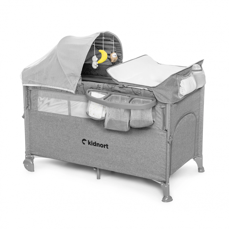 Reisebett Kidnort Stugan Light Grey