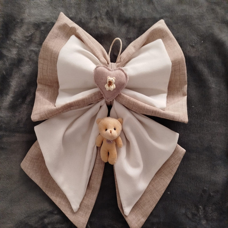 Fiocchi Nascita Artigianali Orso Beige