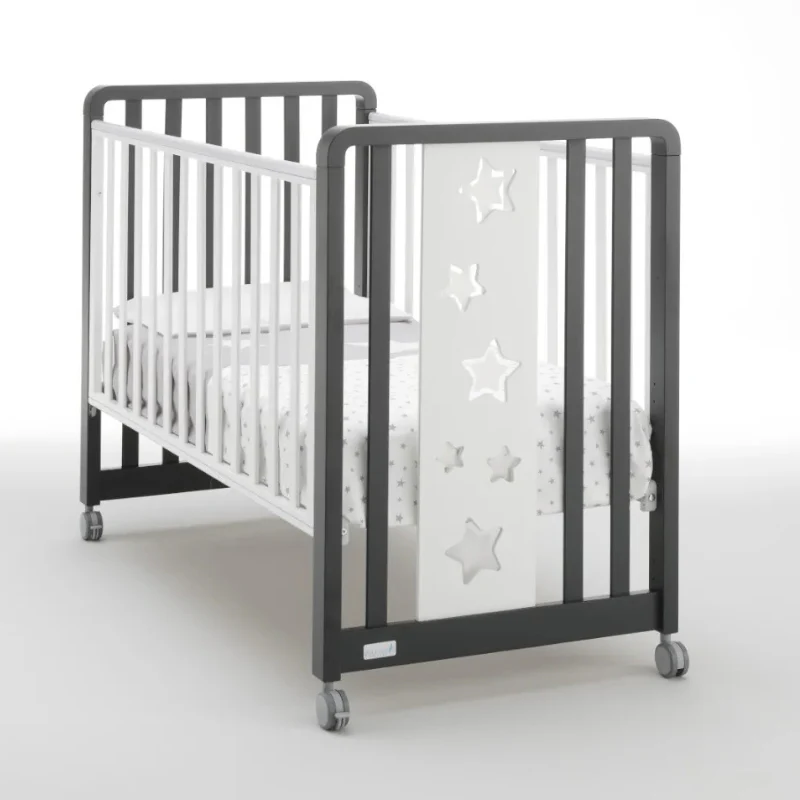 Lettino Azzurra Design Glam 9ni1 Stelle Grigio Bianco
