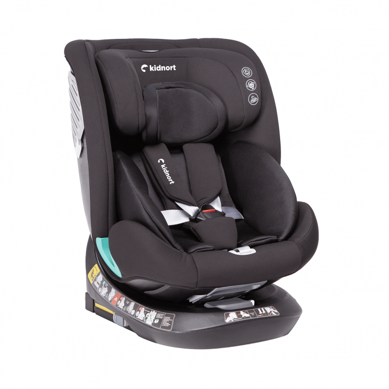 Seggiolino Auto Radjur con Top Tether Black - Kidnort