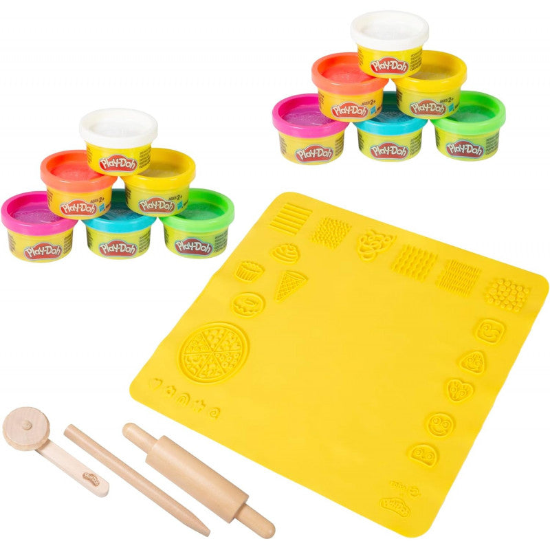 Set Play-Doh - Tappetino creativo 3D con 12 barattoli