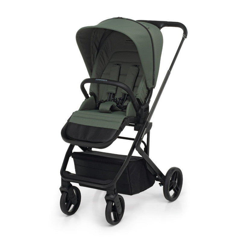 Trio TicToc Foppapedretti con seggiolino auto Rek i-Size - Olive