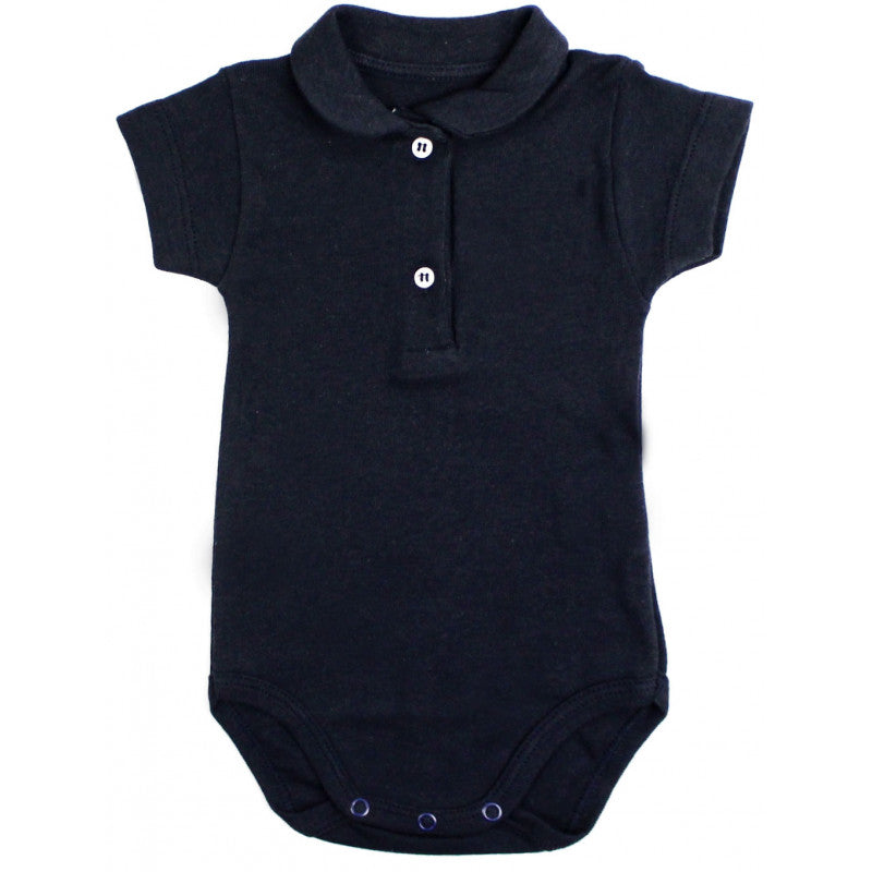 Body Neonato modello Polo Blu - 3 Mesi