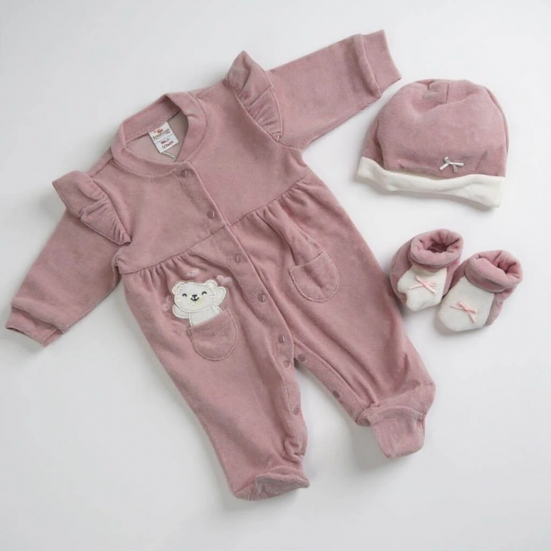 Set para Bebé de Felpa de 3 Piezas