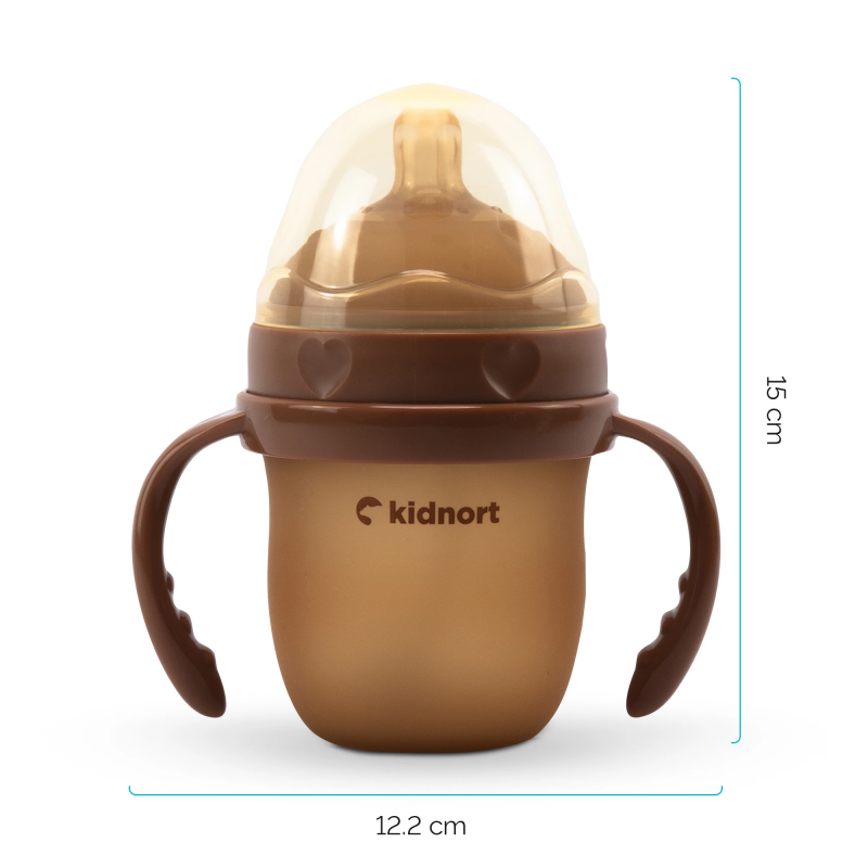 Biberon in silicone Medicale Medicale Eple 150 ml Brown