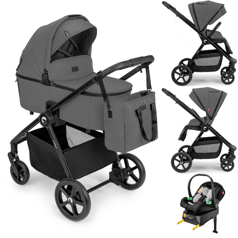 Passeggino Trio 3in1 - Alskar Unique Grey