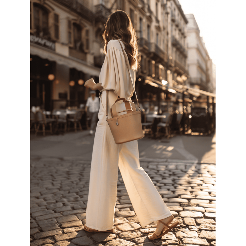 Borsa Bucket Icon Caramel
