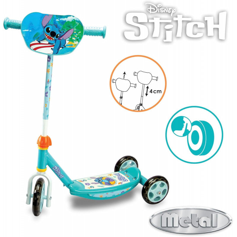 Smoby - Monopattino Stitch con 3 ruote