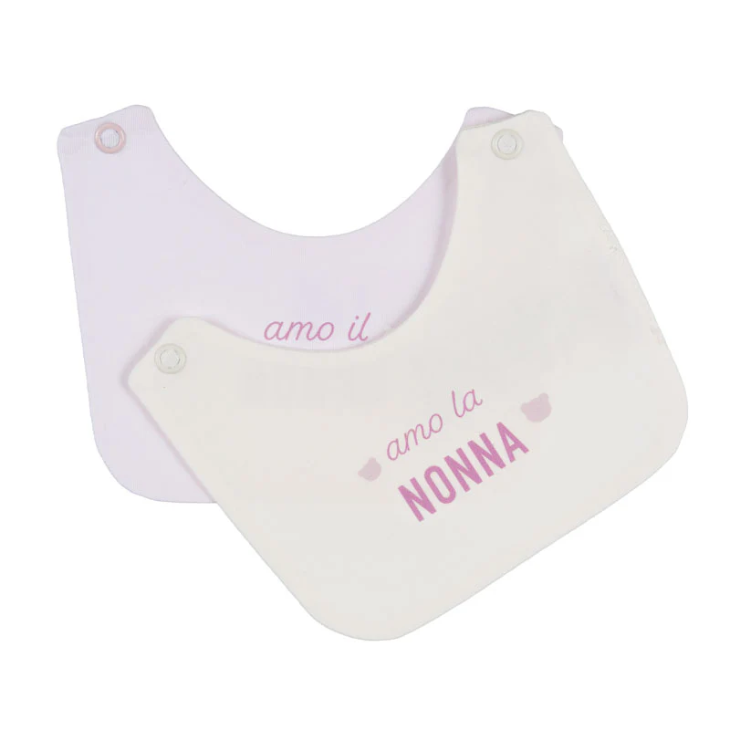 Bavagli off-white e Rosa con scritta “Amo la nonna/il nonno";";";bavagli-off-white-e-rosa-con-scritta-amo-la-nonnail-nonno"