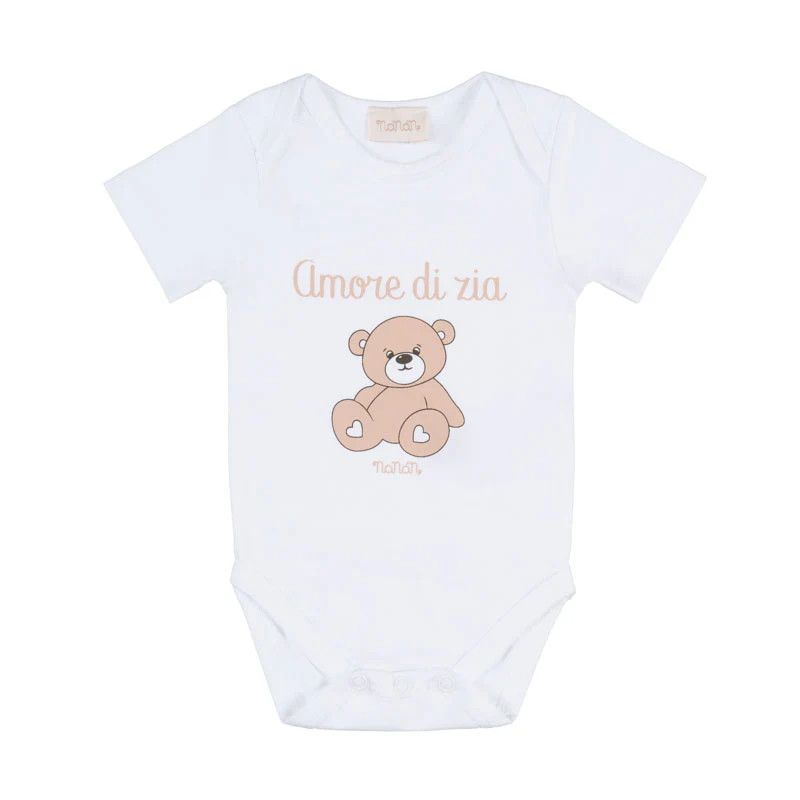 Body Nanan bianco c/scritta “Amore di zia” 3 Mesi