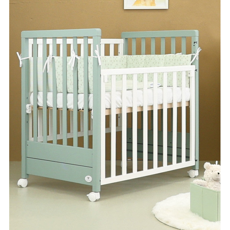 Lettino Evolutivo Avant Cuoricini Completo Verde Bianco