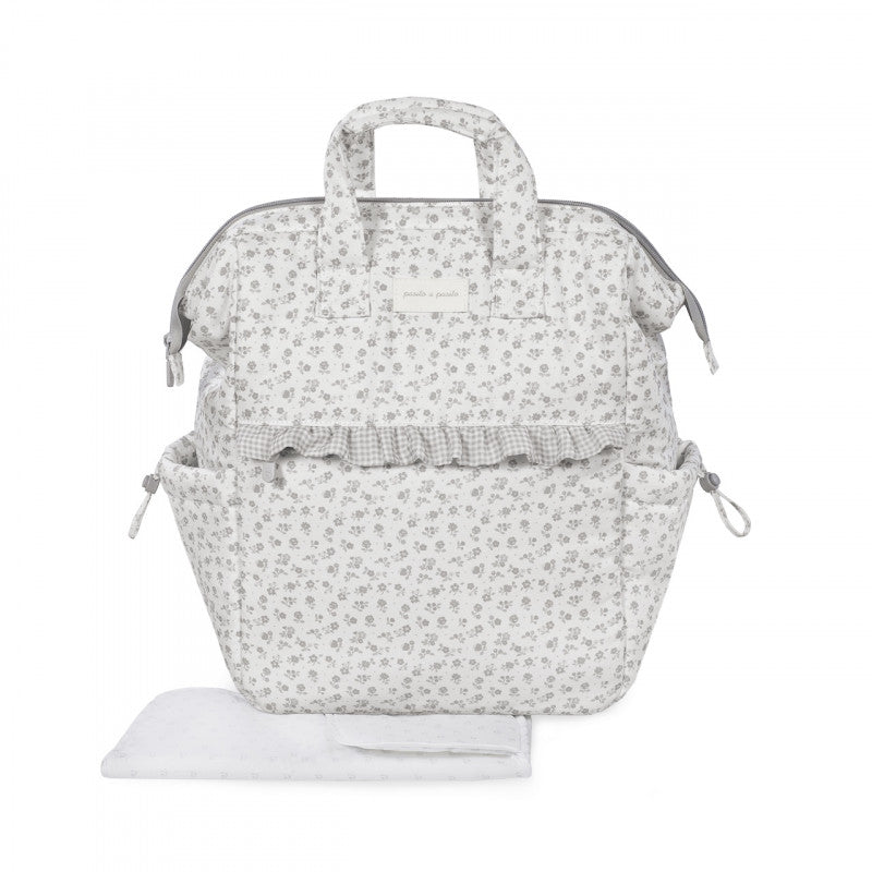 Zaino Little Bloom Vichy Grigio