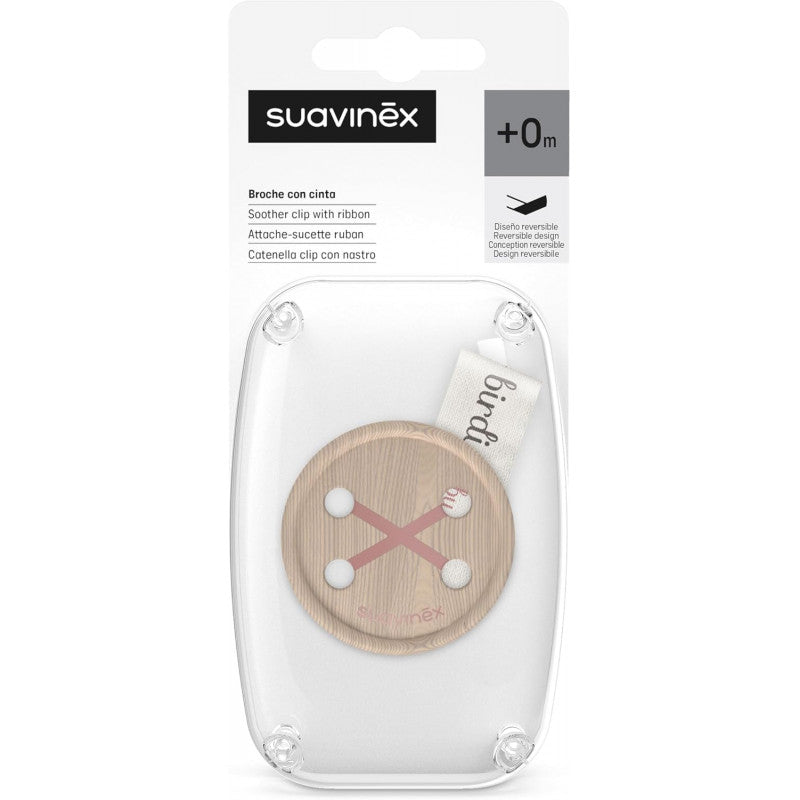 Clip In Tessuto Birdies Suavinex Rosa