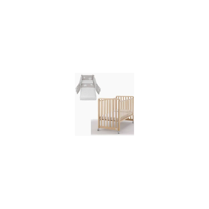 Lettino Glam con Piumone Classico - Naturale