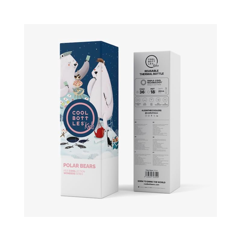 Cool Bottles - Borraccia Termica Polar Bears 350 ml