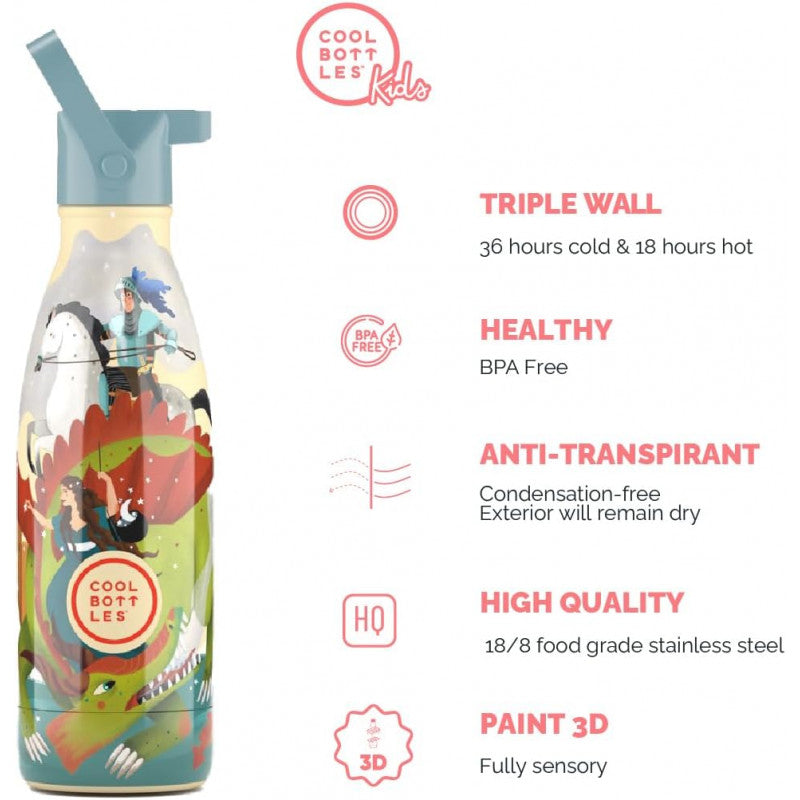 Cool Bottles - Borraccia Termica Knight Legend 350 ml