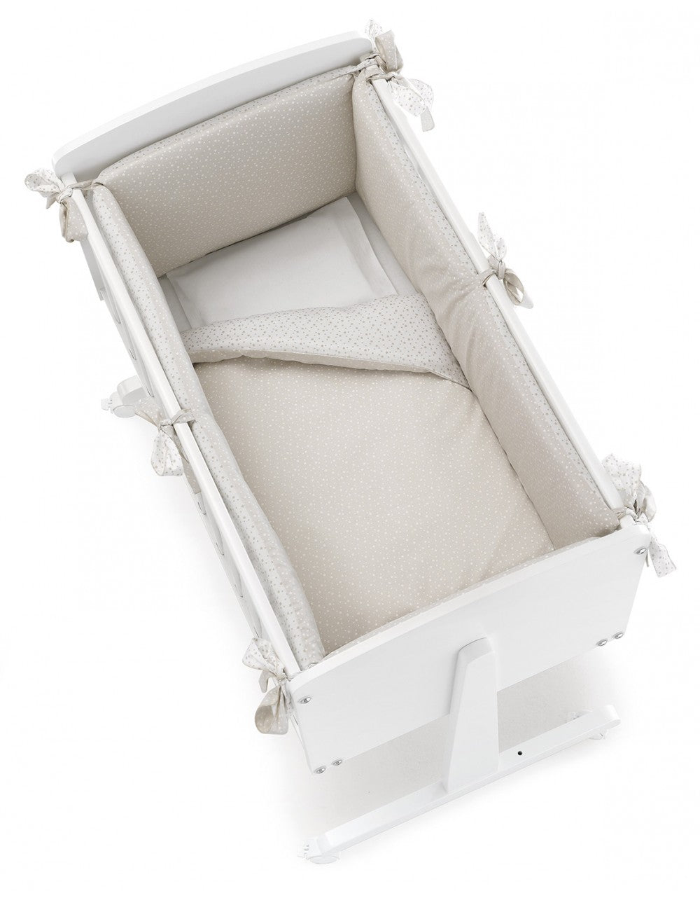 Culla Ninna Bianca + Stelle Beige