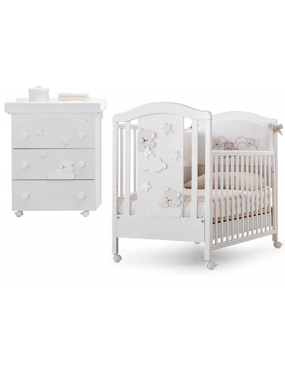 Cameretta Completa  Azzurra Design Mars Bianco