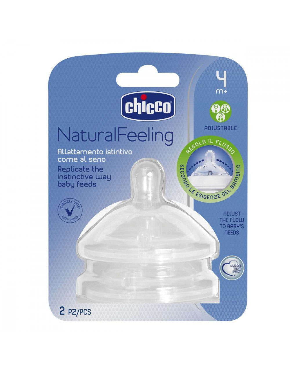 Tettarella Chicco NaturalFeeling 4m+Flusso Regolabile