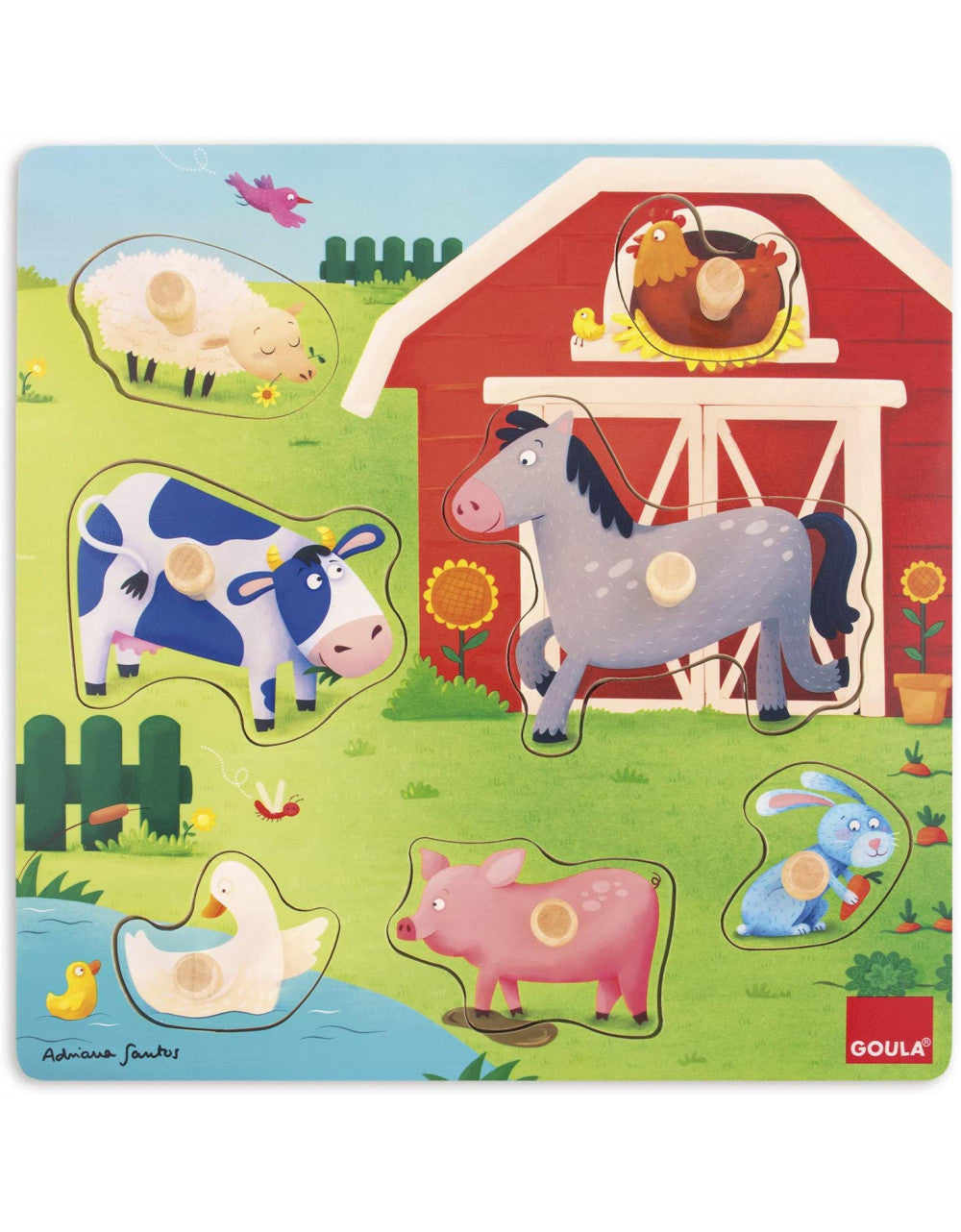 Puzzle in legno - Mamma e Bebè Animali
