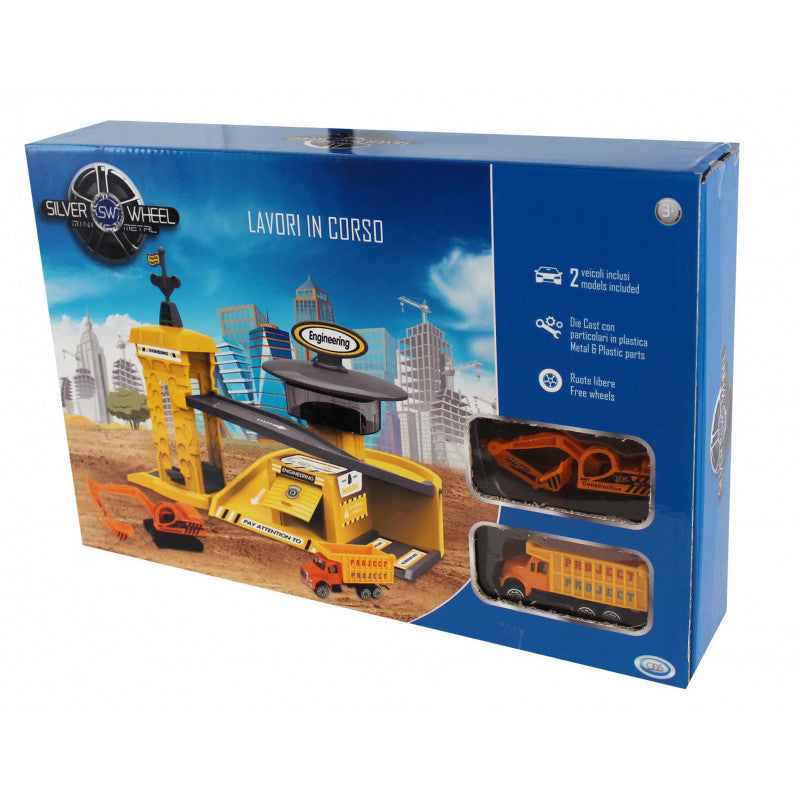 Playset Città con 2 Veicoli - Lavori in Corso