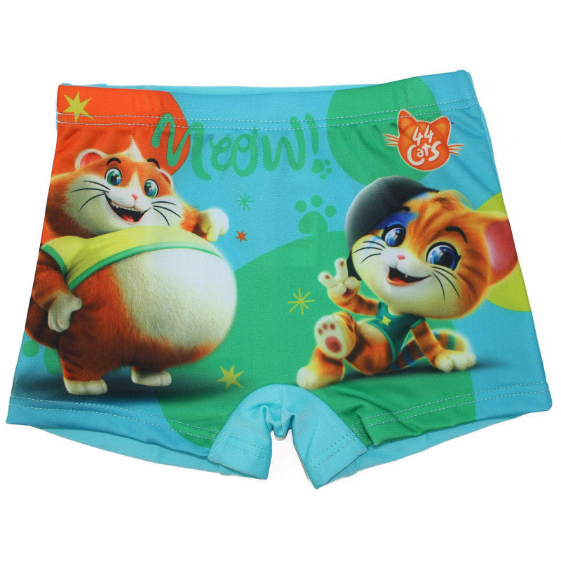 Costume Boxer 44 Gatti Azzurro - 4/5 Anni